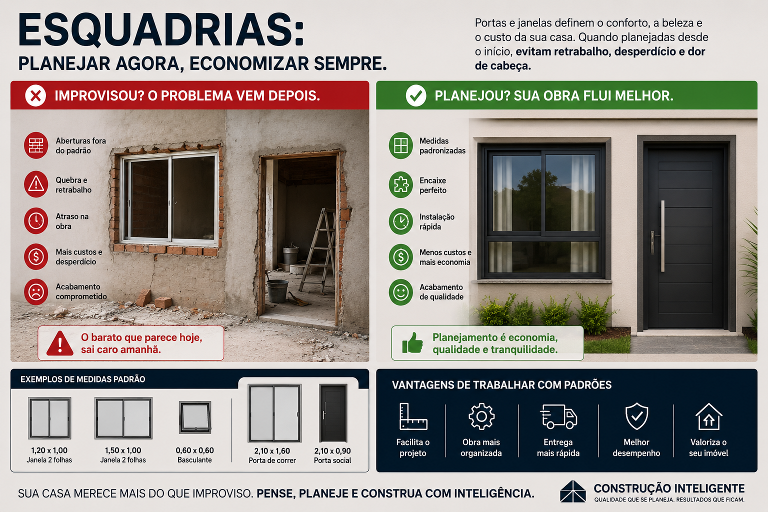 Esquadrias: o erro que muita gente só percebe depois da casa pronta